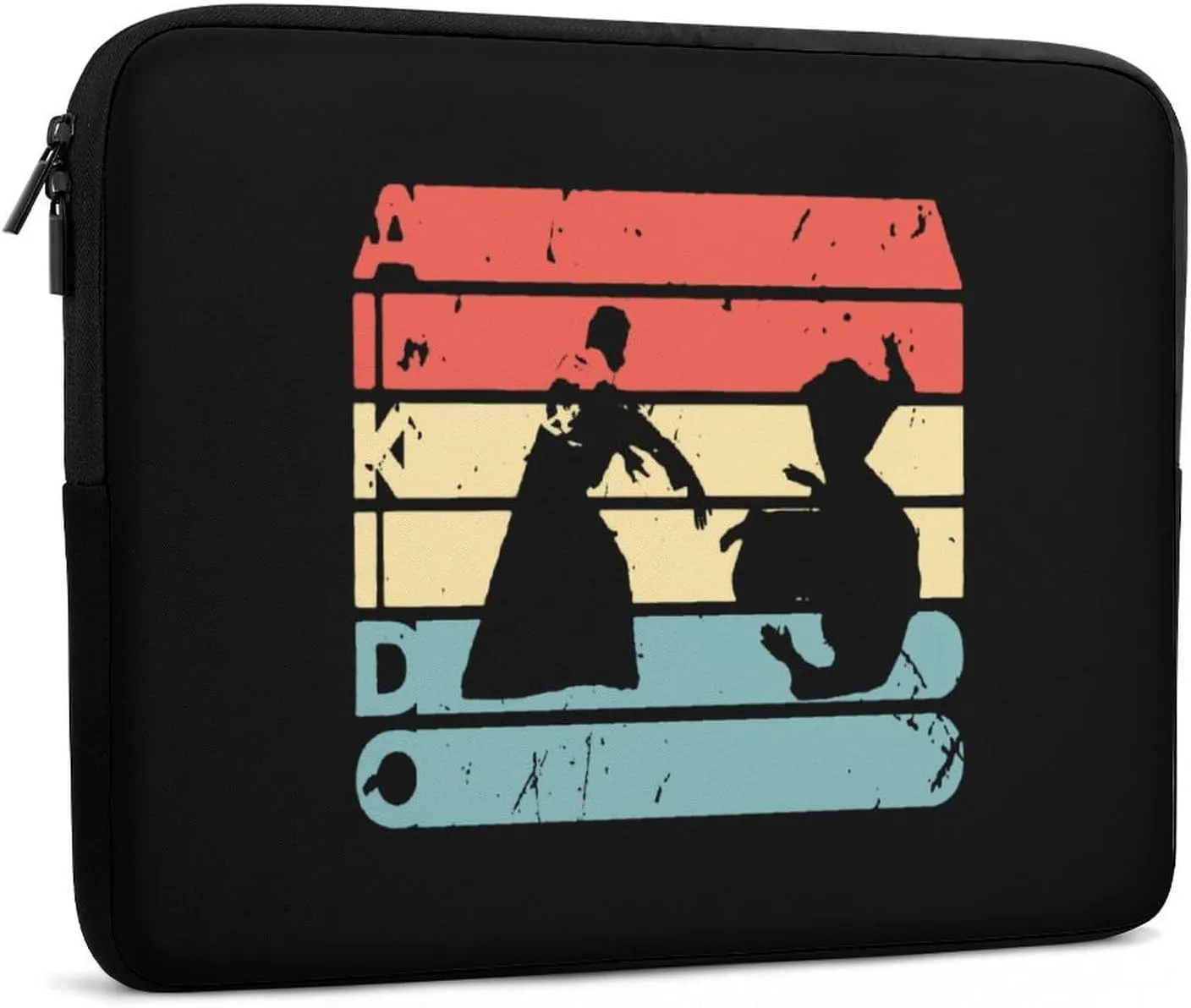 Retro Aikido Martial Personalized Laptop Bag Business Casual Laptop Cases Slim Computer Bag Briefcase