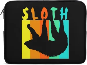 Retro Sloth Personalized Laptop Bag Business Casual Laptop Cases Slim Computer Bag Briefcase
