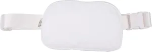 Running Belt,Men or Women Ultra Light Bounce Freess Waist Pouch Bag,Sports Waist Belt Pouch Large Capacity Variable Waist Bag for Travel, Essential Sports Belt Pouch for (White)