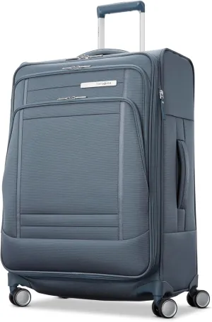 Samsonite UpLIFT 25" Lightweight Softside Luggage with Spinner Wheels - Expandable, Medium Checked - Airline-Approved, Polyester Soft Suitcase for Ultra Light Travel - Elemental Blue