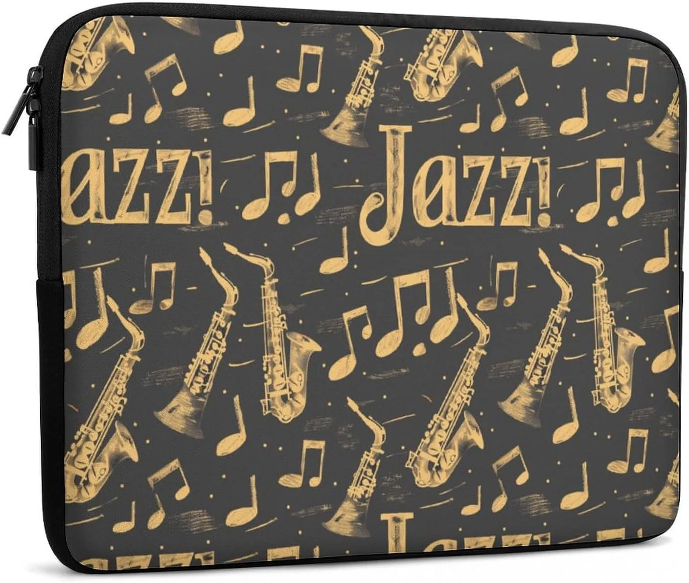 Saxophones Jazz Personalized Laptop Bag Business Casual Laptop Cases Slim Computer Bag Briefcase