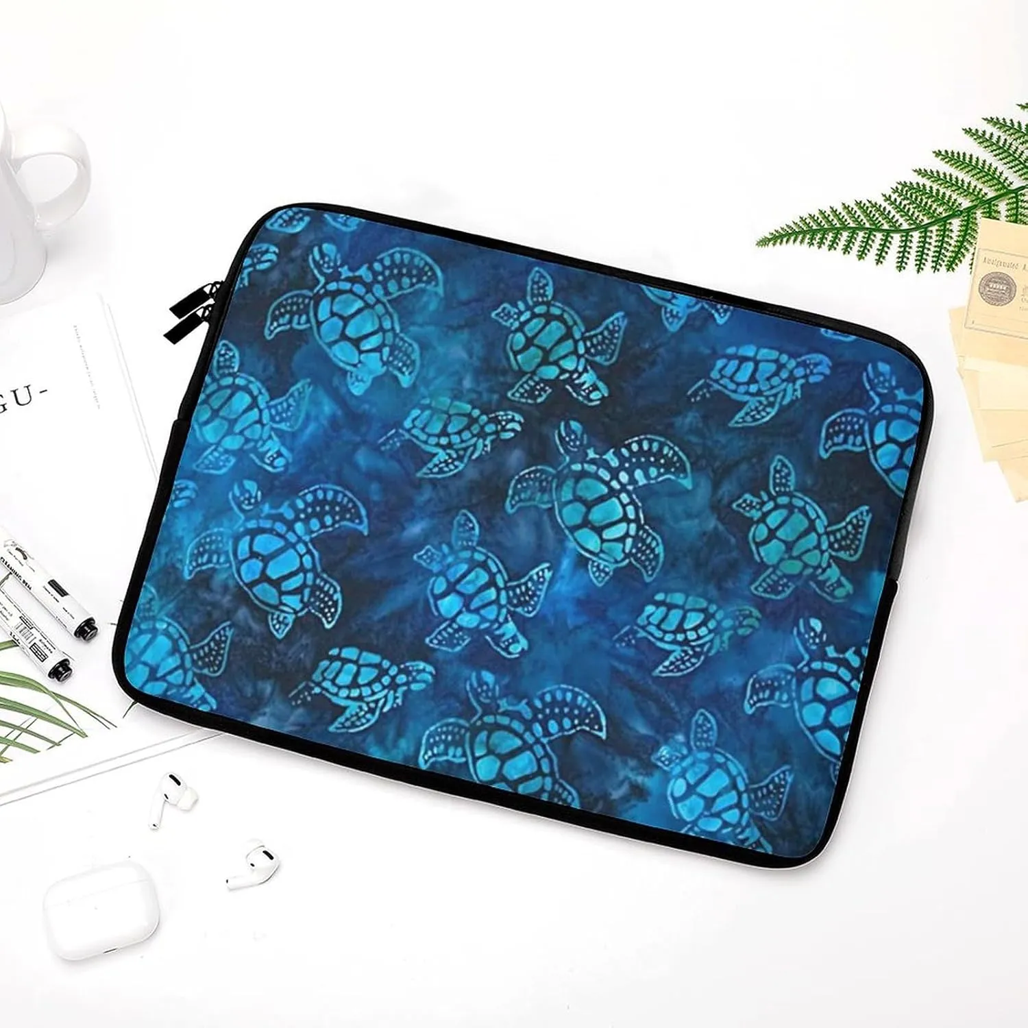 Sea Turtle Animal Personalized Laptop Bag Business Casual Laptop Case Slim Computer Bag Briefcase