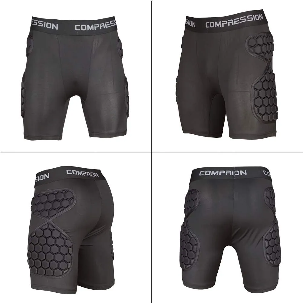 Shinestone Adult Men's Goalkeeper Armor BodyShield Padded Compression Shirt Pants and Short with Sponge Protector