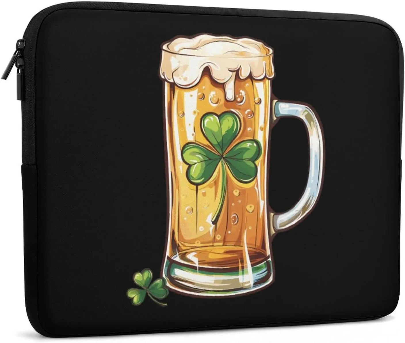 St. Pat's Day Beer Mug Personalized Laptop Bag Business Casual Laptop Cases Slim Computer Bag Briefcase