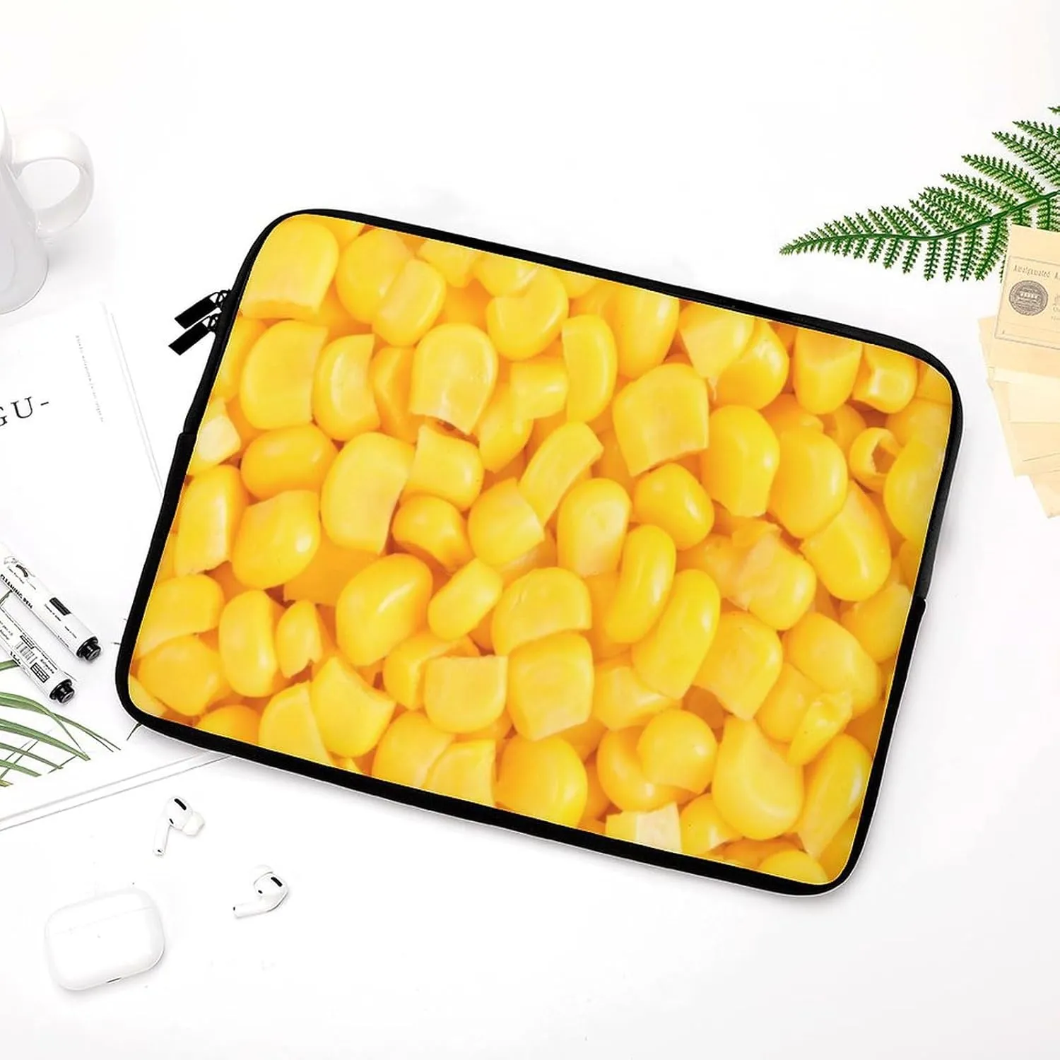 Sweet Corn Personalized Laptop Bag Business Casual Laptop Case Slim Computer Bag Briefcase