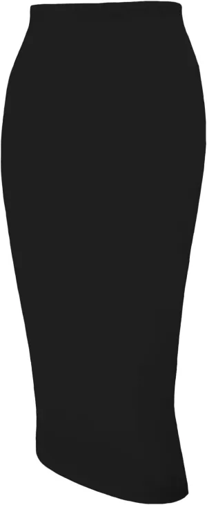 Tapata Women's Office Work Pencil Skirt Stretch High Waist Below Knee Bodycon for Business Casual
