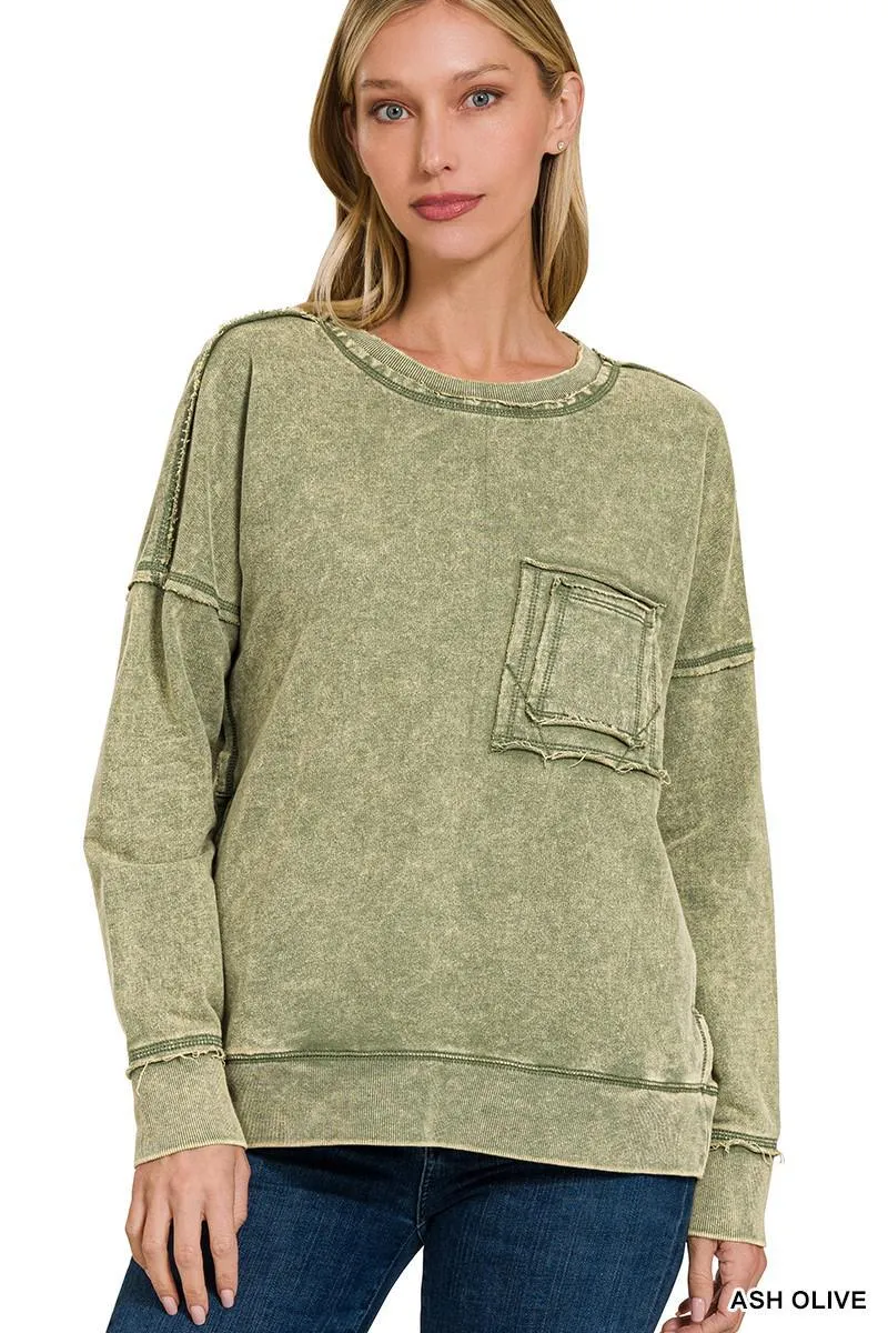 Terry Acid Pullover