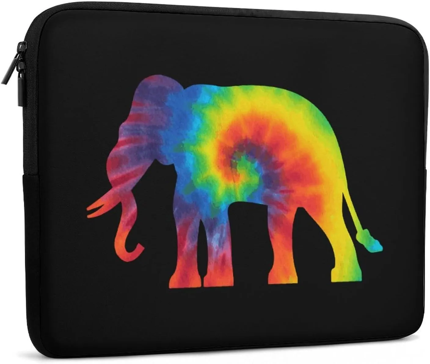 Tie Dye Elephant Personalized Laptop Bag Business Casual Laptop Case Slim Computer Bag Briefcase