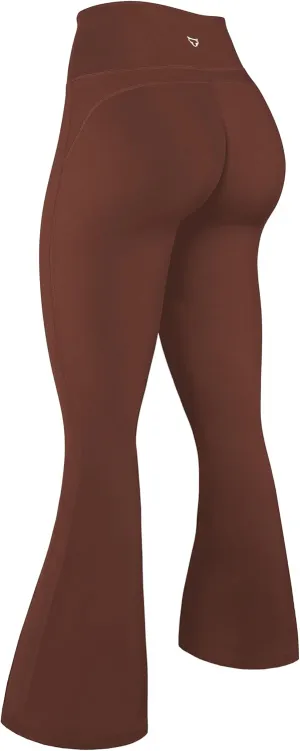 TomTiger Flare Leggings for Women Bootcut Yoga Pants with Tummy Control High-Waisted and Wide Leg