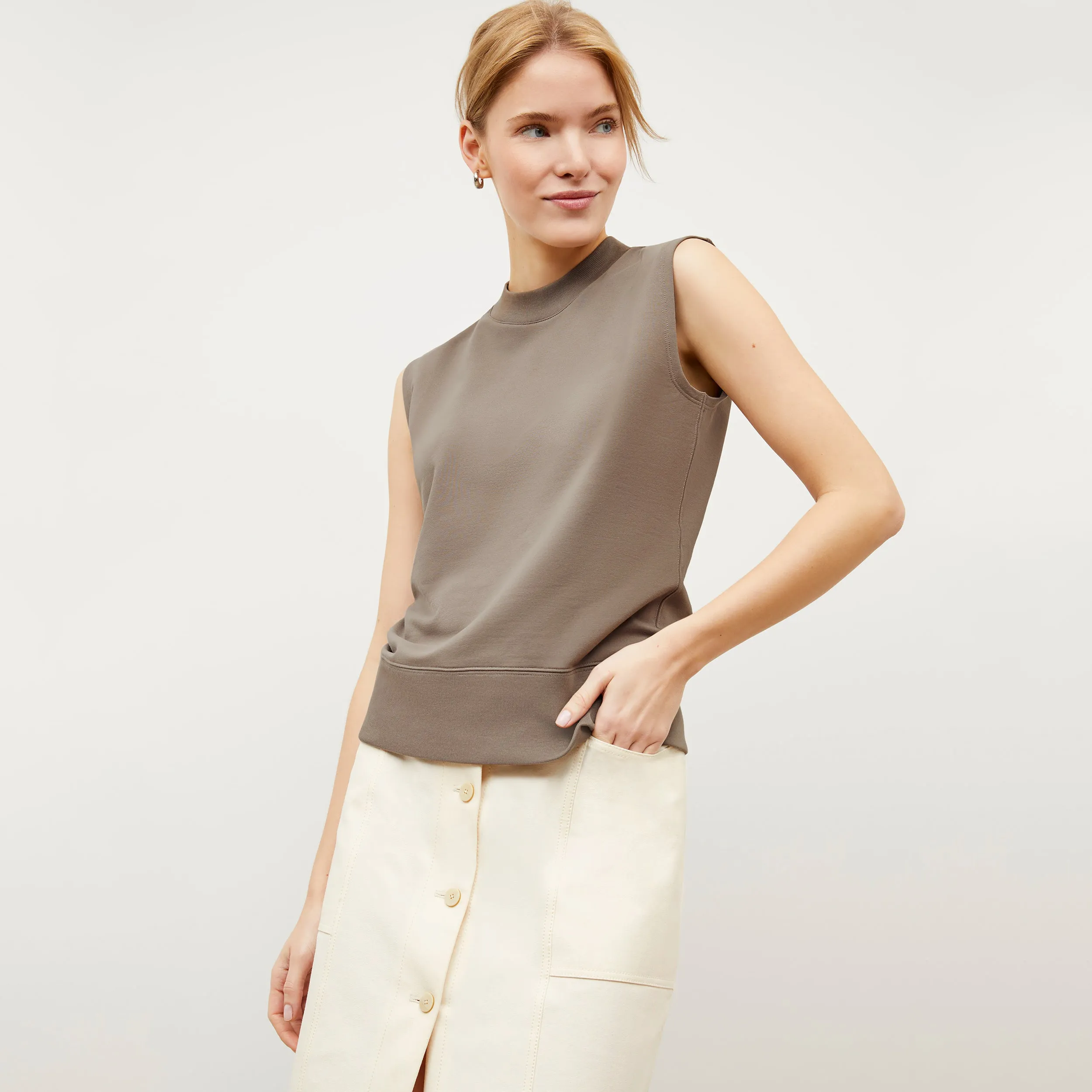 Toni Top - Light French Terry :: Light Truffle