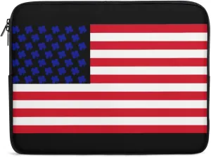 U.S.A Clover Flag Personalized Laptop Bag Business Casual Laptop Cases Slim Computer Bag Briefcase