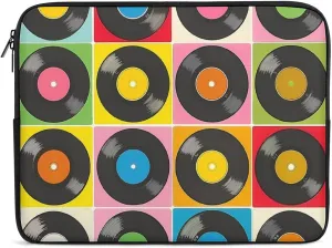 Vinyl Record Collection Personalized Laptop Bag Business Casual Laptop Cases Slim Computer Bag Briefcase