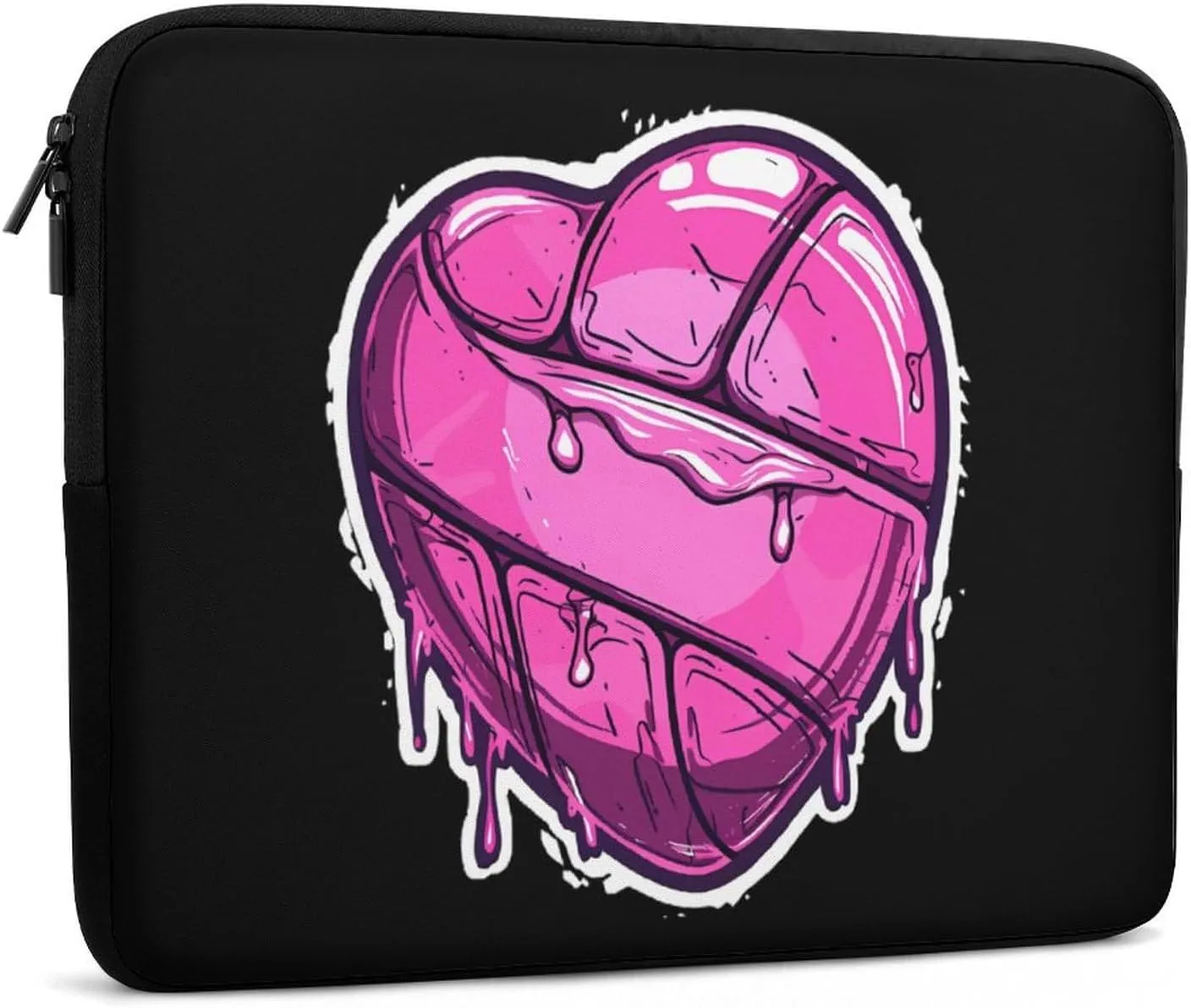 Volleyball Heart Personalized Laptop Bag Business Casual Laptop Cases Slim Computer Bag Briefcase