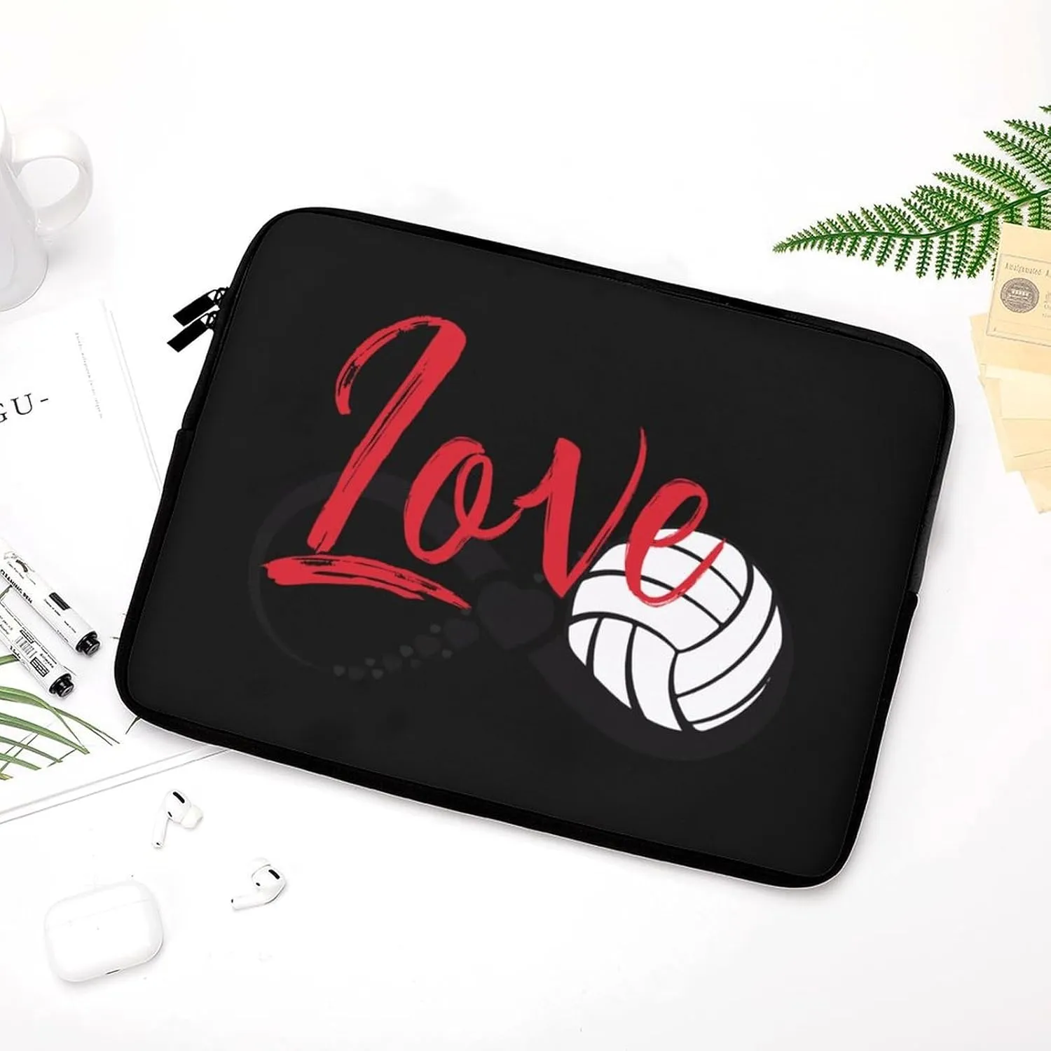 Volleyball Lover Personalized Laptop Bag Business Casual Laptop Case Slim Computer Bag Briefcase