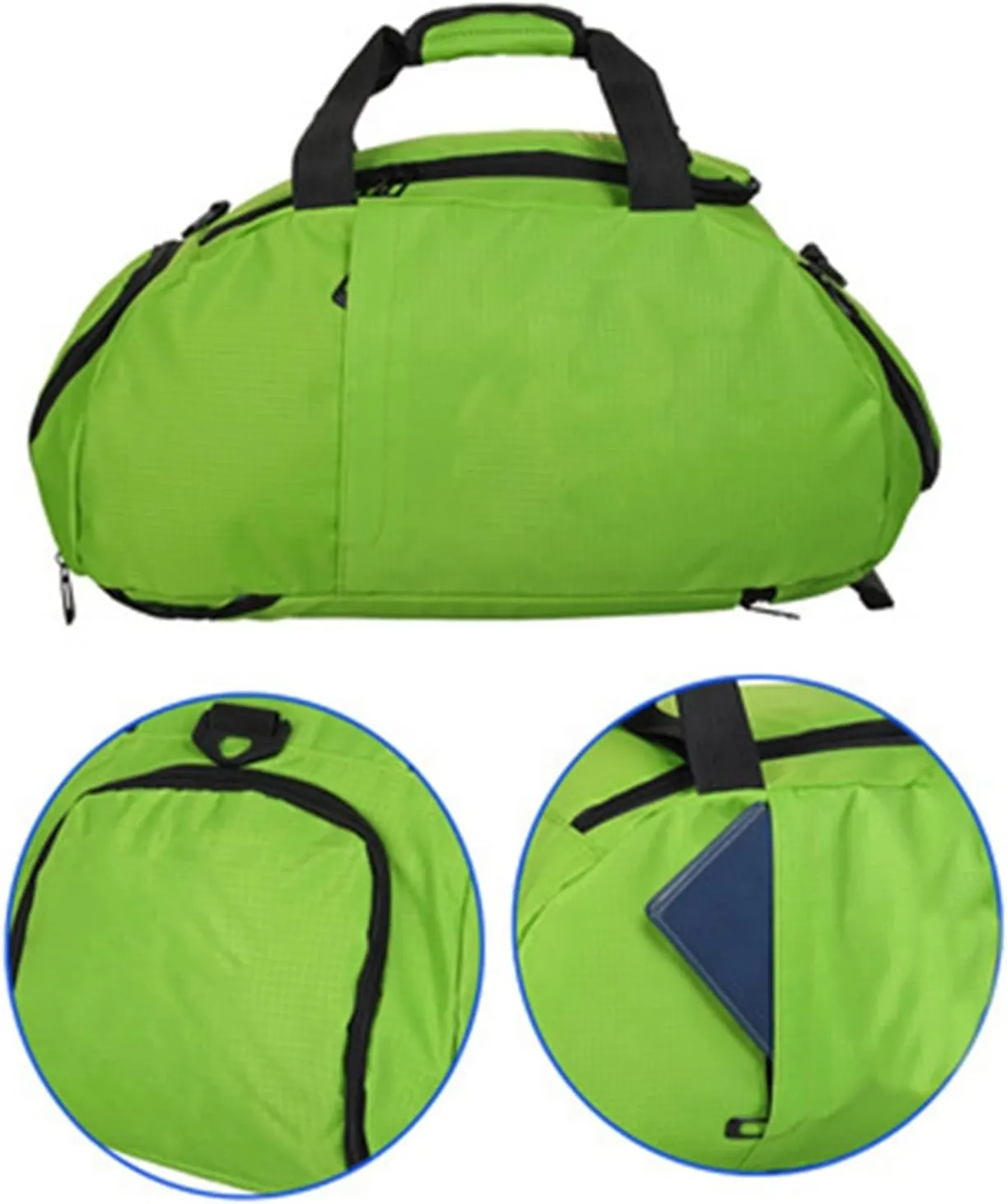 Waterproof Fitness Sports Outdoor Men Women Portable Ultra Light Yoga Outdoor Sports Tote Backpack (Black)