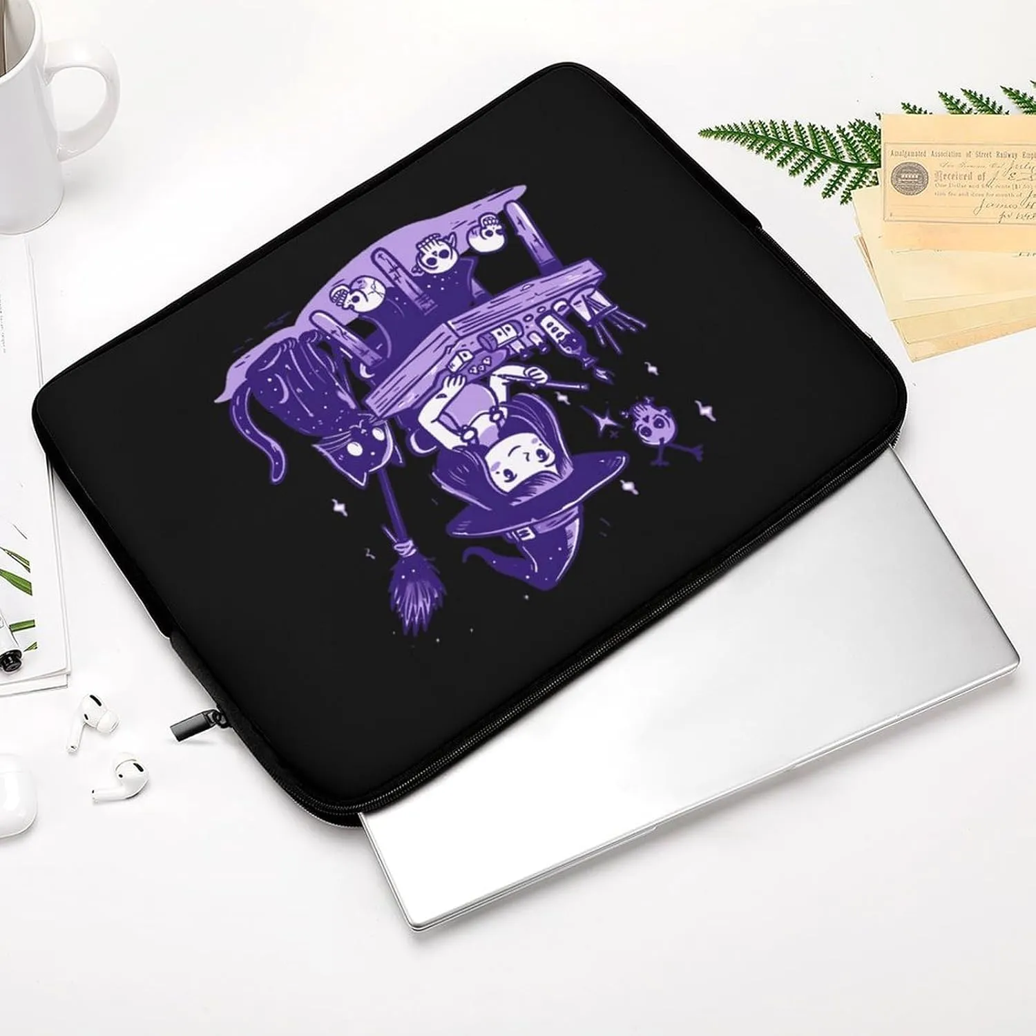 Witch Crafts Personalized Laptop Bag Business Casual Laptop Cases Slim Computer Bag Briefcase