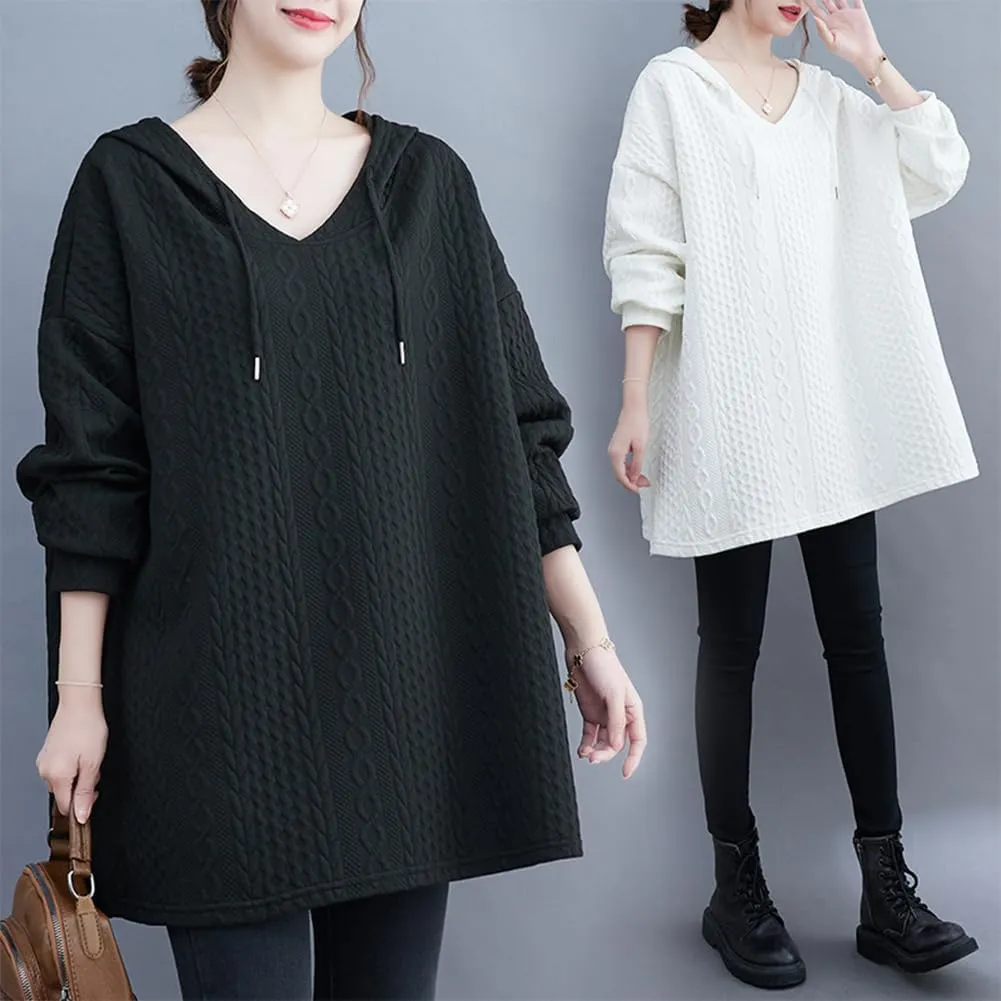 Women Oversized Hoodies Fall Drawstring Sweatshirt Pullover
