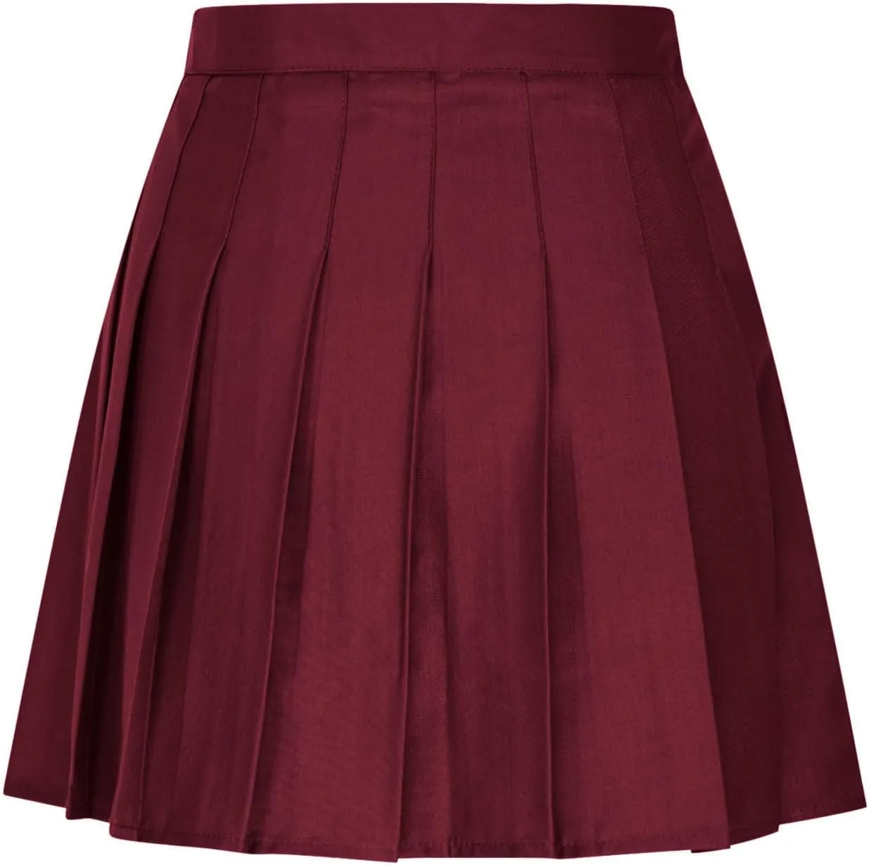Women Pleated Skirt High Waisted Athletic Golf Tennis Skorts with Shorts Solid Color Fashion Prom Homecoming Skirts