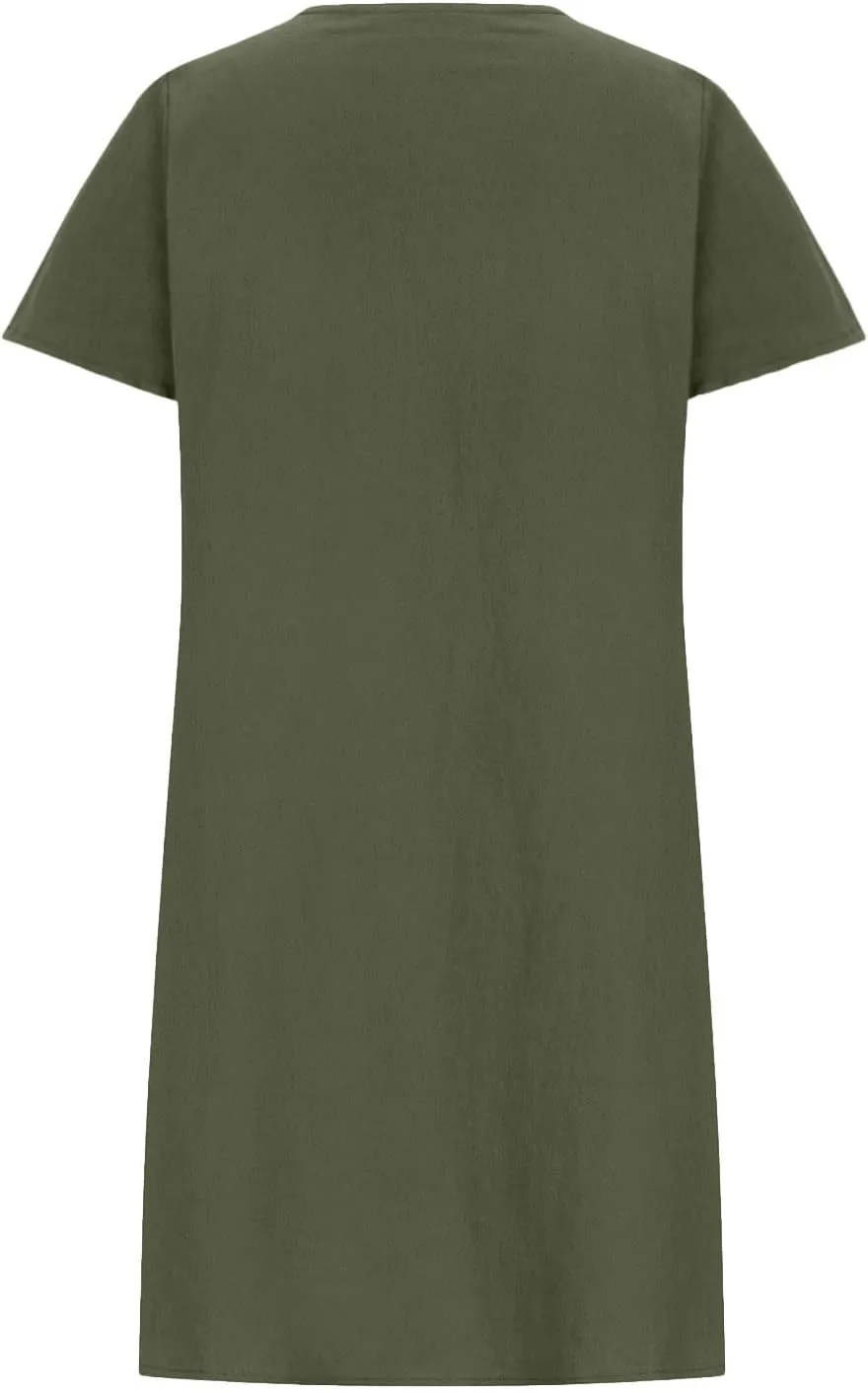 Women's Cotton Linen Midi Dress Plus Size Cap Sleeve Pleated Summer Dresses Vacation 2025 Crew Neck Casual Sundress