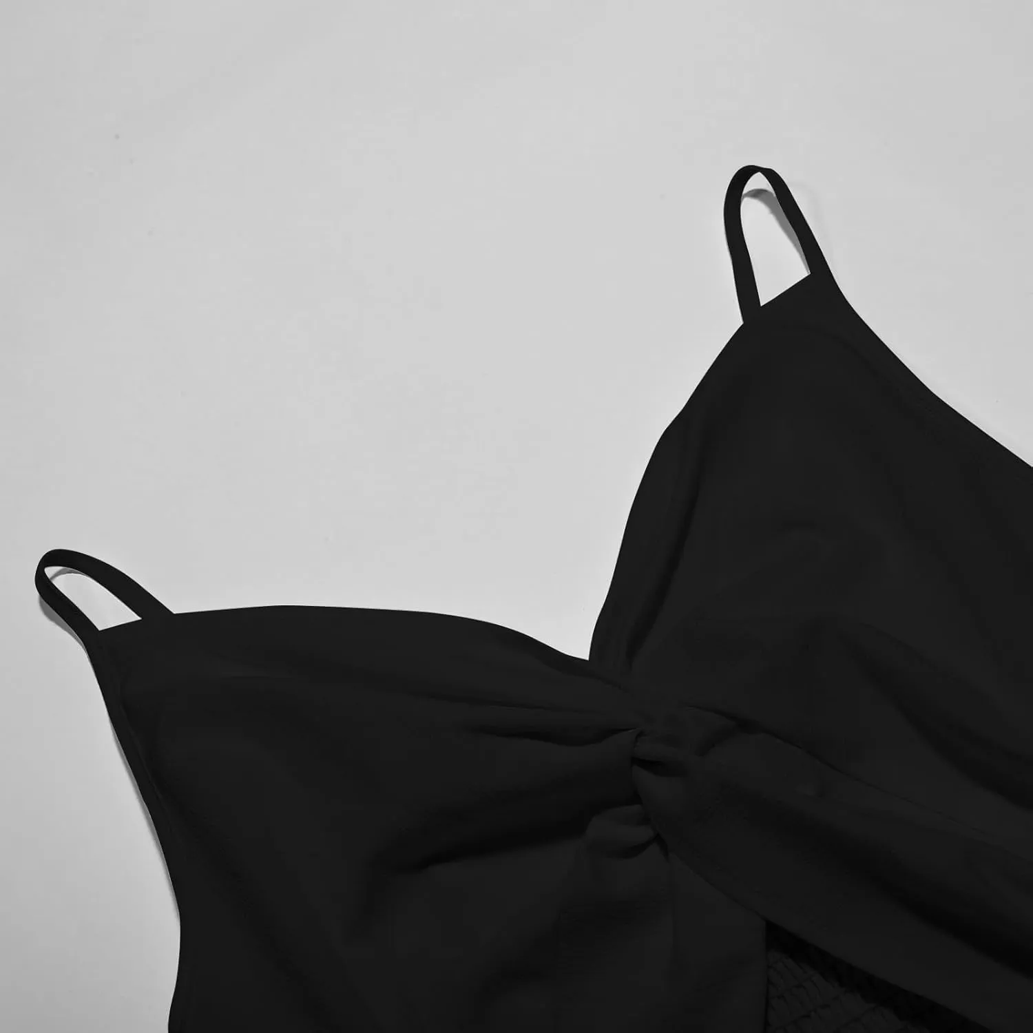Women's Jumpsuit Sexy Neck Spaghetti Straps Double Layer Ruffle Hem Mini Short Romper Womens Summer Dresses with
